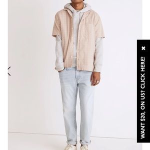 Madewell Easy Short-Sleeve Camp Shirt in Stitch Dobby